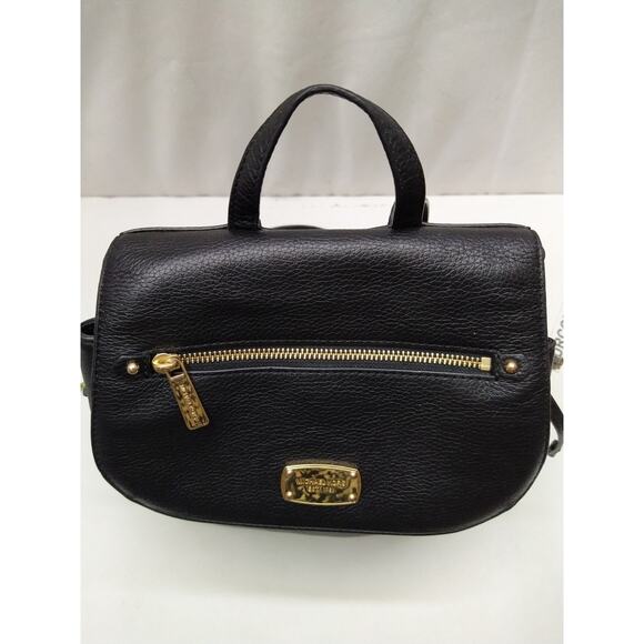 Michael Kors Black Pebbled Leather Top Handle Drawstring Backpack main image 7